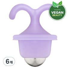 아이듀케어 롤링 위드잇 쿨링 마사지 페이스 롤러, 6개, 퍼플