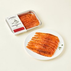 OZEN 훈제연어 슬라이스 페퍼 (냉장), 180g, 1개 1개, 180g