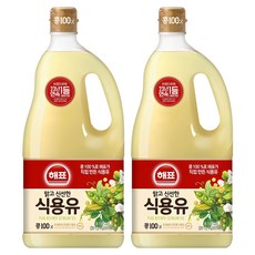 해표 식용유, 1.8L, 2개