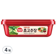 해표 새콤상큼 초고추장, 170g, 4개