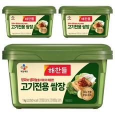 해찬들 고기 전용 쌈장, 1kg, 3개