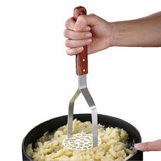PUSH! 不鏽鋼壓薯器馬鈴薯壓泥器, 長28 x 寬8cm, 1個