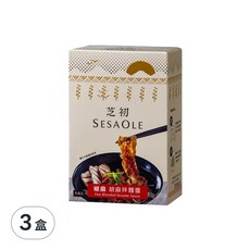 SESAOLE 芝初 椒麻胡麻拌麵醬 6入, 180g, 3盒