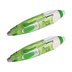 SDI 手牌 i-PULO 雙主修兩用修正帶, 專利推拉式, 透明外殼, 綠色, 2個