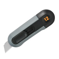 델리 홈시리즈 커터칼 그레이 12mm EHT4007, 1개 1개