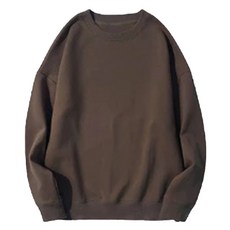落肩情侶大學T，均碼，肩寬60cm, 深咖啡色