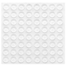 코멧 홈 공용 소음방지 충격완화 투명 범퍼 스티커 64p, 1개