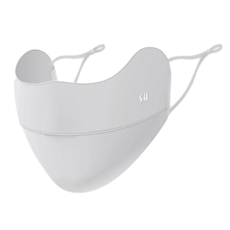 GOLOV.EJOy 冰絲防曬口罩，UPF50+，防曬防紫外線，原紗天絲面料，內裡冰絲網布, 淺灰