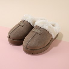 NEPA KIDS 童款刷絨保暖防滑麂皮拖鞋