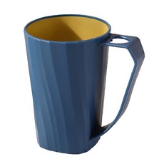極簡居家洗漱杯 帶手柄漱口杯 情侶牙刷杯 洗漱杯 牙刷杯 刷牙杯 牙刷槽, 藍色, 1個