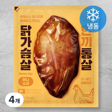 한끼통살 닭가슴살 허니소이 (냉동), 100g, 4개