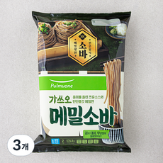 풀무원 가쓰오 메밀소바 2인분, 576.8g, 3개