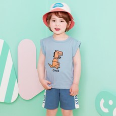 월튼키즈 아동용 페이퍼 다이노 상하복