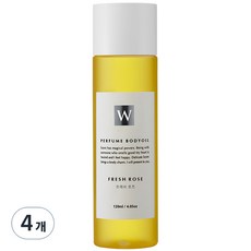 화이트센트 향기좋은 모이스처 마사지 바디오일 프레쉬로즈, 120ml, 4개