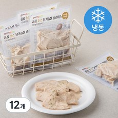 곰곰 소스 닭가슴살 슬라이스 화이트 머쉬룸 (냉동), 120g, 12개입