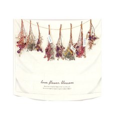 SANGSANGHOO 北歐風棉麻掛布, Love blossom, 150x130 公分, XL 150*130cm