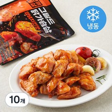 한끼통살 그릴드 닭가슴살 양념치킨맛 (냉동), 100g, 1개입, 10개 100g, 10개