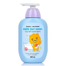 베비언스 카카오 라이언 키즈 헤어 앤 바디워시, 390ml, 1개