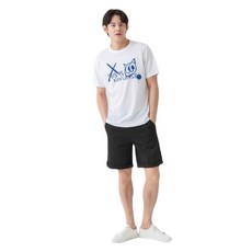 CARET 男款輕量彈力斜紋短褲, M 30-32, 黑色