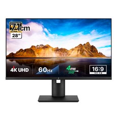 주연테크세로본능JQIMDual 주연테크 UHD 덱스 피벗 모니터 71cm V28UE-M(일반)