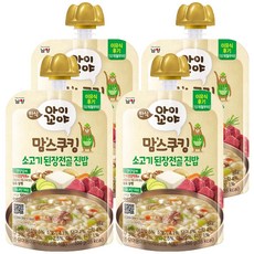 Iggoya 孩童副食品粥 12個月以上, 牛肉大醬湯口味, 100g, 4包