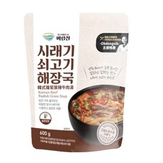 Baramchan 韓式蘿蔔葉辣牛肉湯，600公克，韓國產, 600g, 1包