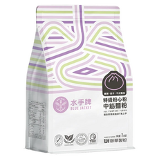 聯華製粉 BLUE JACKET 水手牌 特級粉心粉中筋麵粉 1公斤 - 適用於饅頭、餃子、中式麵食, 1kg, 1包