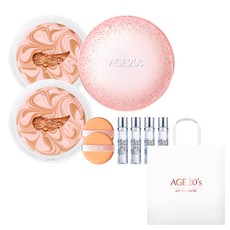 에이지투웨니스 스파클케이스 + 리필 12.5g x 2p + 앰플 10ml x 4p, 핑크베이지(23호), 1세트