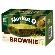 마켓오 브라우니 제주말차 12개입, 240g, 1개 240g, 1개