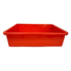 震嶸塑膠 650密林 置物籃/收納籃 L60*W48*H16 (cm) 聚丙烯(P.P), 60 x 48 x 16cm, 紅色, 1個