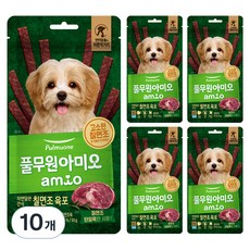 풀무원아미오 자연담은 간식 칠면조 육포, 칠면조육포맛, 10개, 50g - 풀무원아미오간식