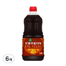 이엔푸드 이엔 오뎅 우동다시, 1.8L, 6개