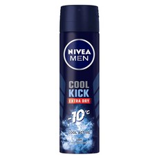 NIVEA 妮維雅 瞬間酷涼系列 男士止汗爽身噴霧 舒活麝香，體感瞬降10°C，48小時止汗抑味, 150ml, 1瓶
