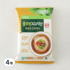 풀무원 지구식단 식물성 두유면 잔치국수, 374.4g, 4개