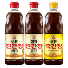 샘표 진간장 860ml x 2p + 국간장 860ml x 1p, 2종, 1세트