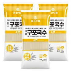 몽고식품 구포국수 소면, 900g, 3개