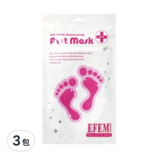 玩美日記 EFEM 神奇去角質足膜, Intensive Exfoliating, 20ml, 2入, 3包