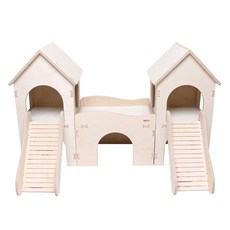 아올로 자작나무 버니 캐슬 101 x 57 x 61 cm, 아이보리, 1개