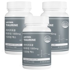 라이프토콜 타우린 1000mg 맥스 150g, 120정, 3개