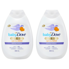 Dove 多芬 嬰兒夜間乳液，舒緩保濕，不含人工色素，400ml, 2瓶