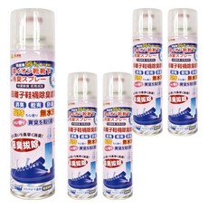 銀離子鞋襪除臭噴劑, 消臭 乾爽 防霉 無水洗, 360ml, 5瓶