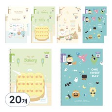 펜피아 1000 초등 스프링노트 그림일기 양면, 랜덤 발송, 20개