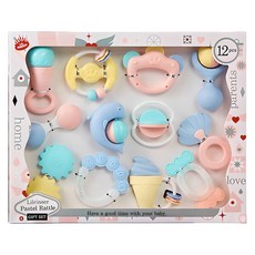 LIL RINSER 柔和搖鈴組 12入, 混色