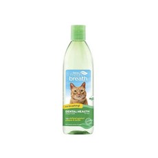 TROPICLEAN 鮮呼吸 貓用潔牙水, 16oz, 無需刷牙, 幫助抵抗牙菌斑和牙垢, 473ml, 1瓶