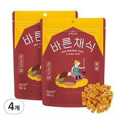 반려소반 바른채식 노즈워크 트릿, 군고구마 + 알밤 혼합맛, 150g, 4개 - 반려소반