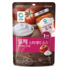 청정원 로제 스파게티소스 싱글파우치, 170g, 1개