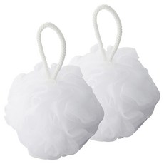 MUJI 無印良品 泡立網浴球 大, 單一顏色, 2個