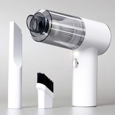 홈플래닛 휴대용 무선 진공 컴팩트 핸디 청소기, 화이트, CPVC01