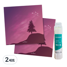꼼꼬미 12 별자리 메모지 2p + 재접착풀, 양자리, 2세트