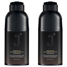 제이숲 프로페셔널 커버업 새치 염모제 300ml, 다크브라운, 2개 다크 브라운, 2개